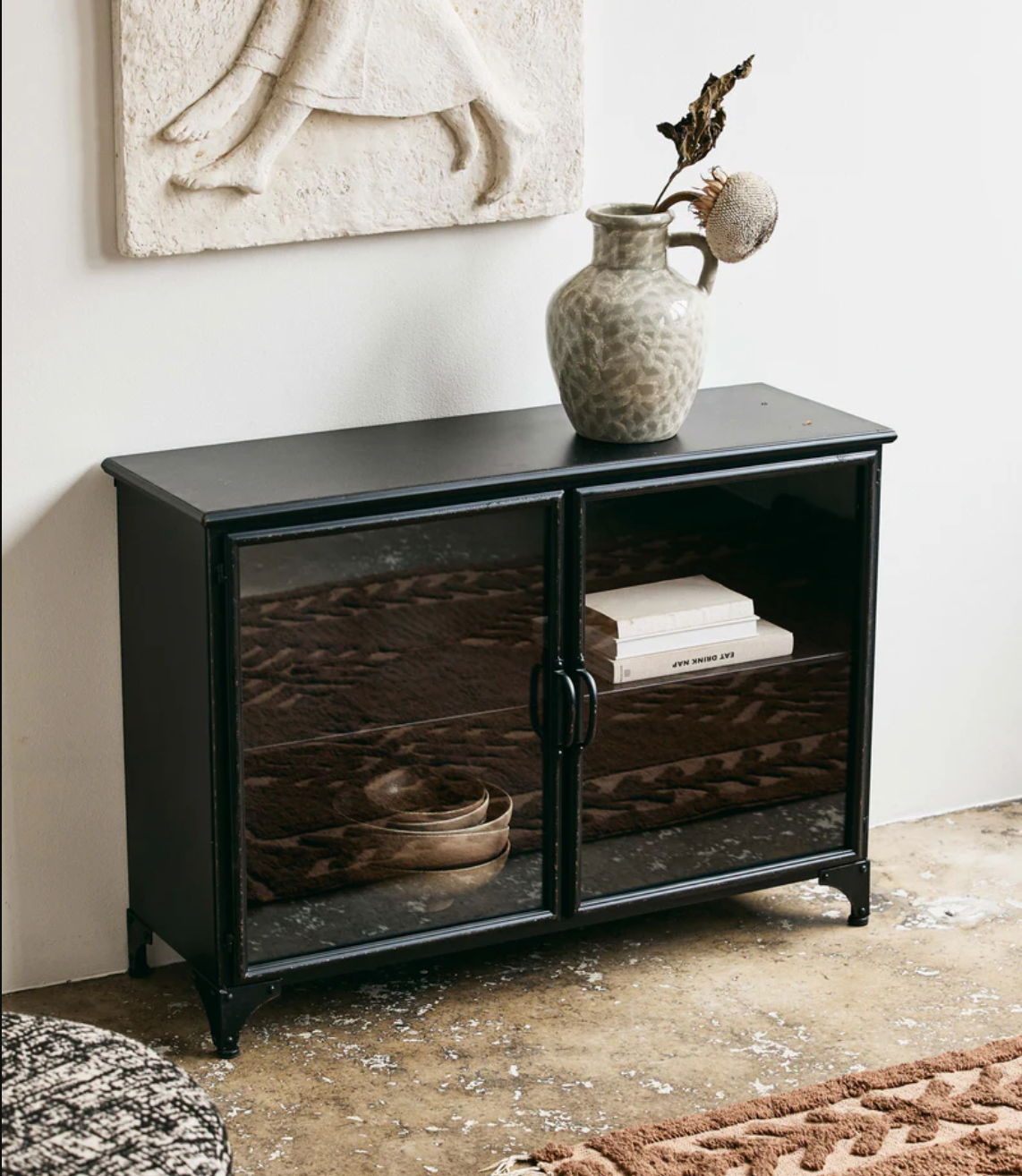 Daisy Black Iron Sideboard - Design Vintage