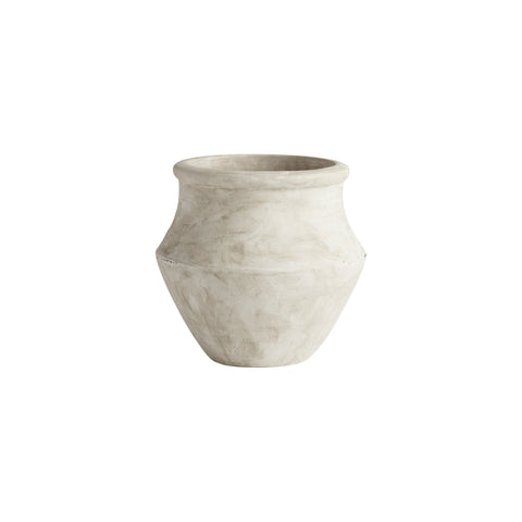 Small Grecian White Pot