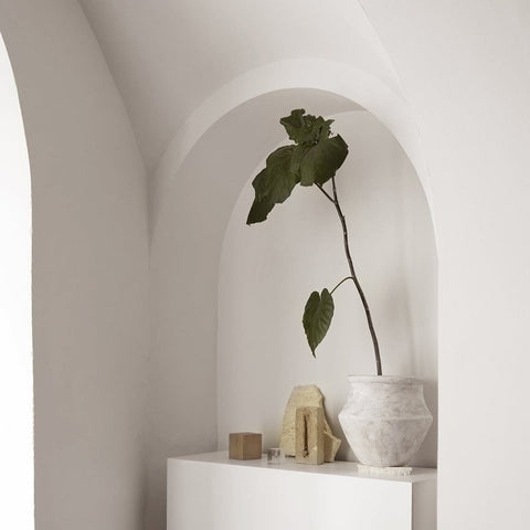 Small Grecian White Pot