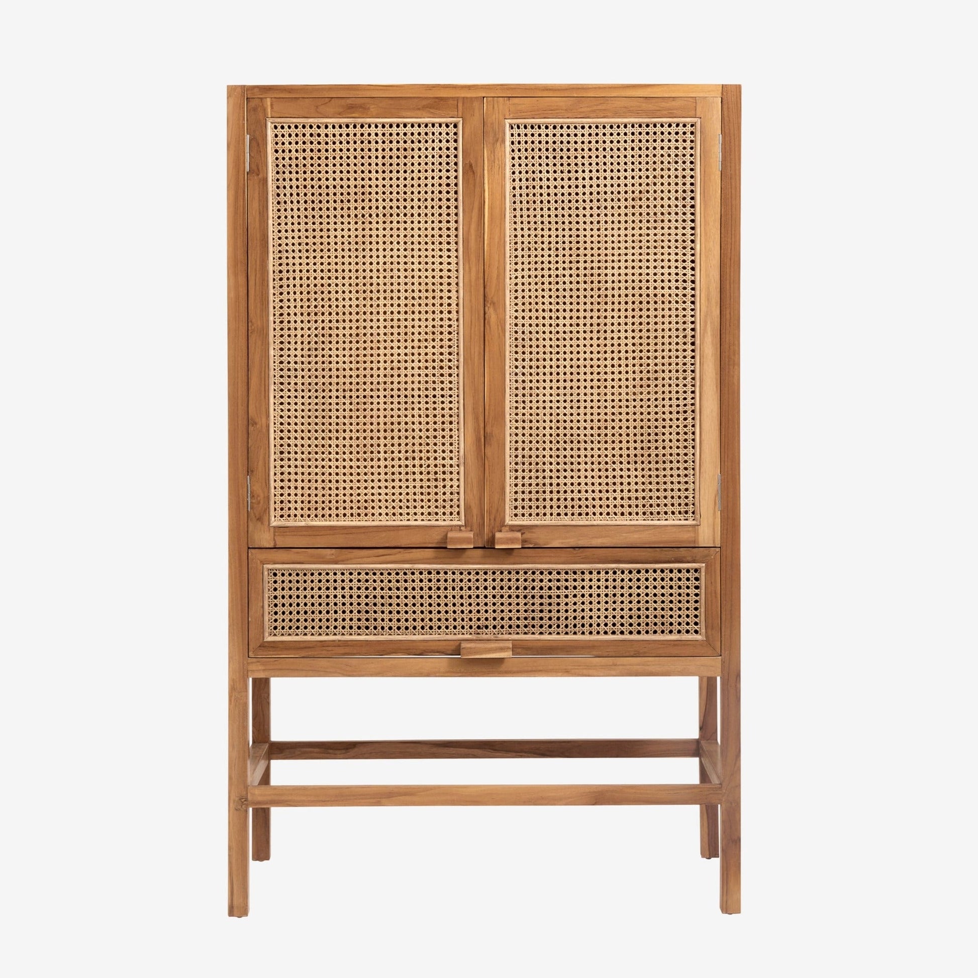 Teak & Cane Cabinet - Design Vintage