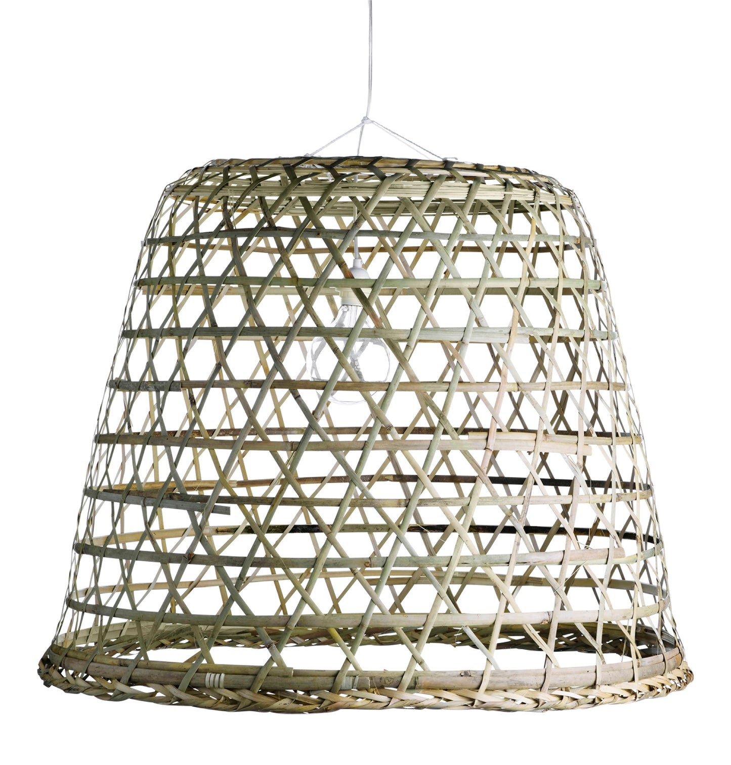 XL Woven Basket Lampshade - Design Vintage