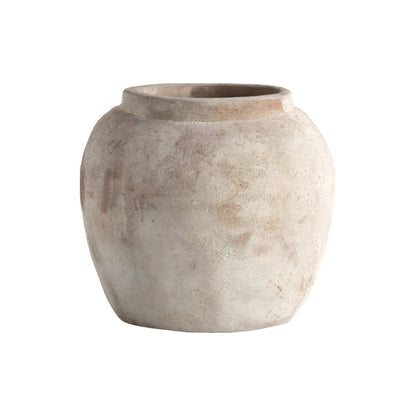Round Clay Jar - Design Vintage