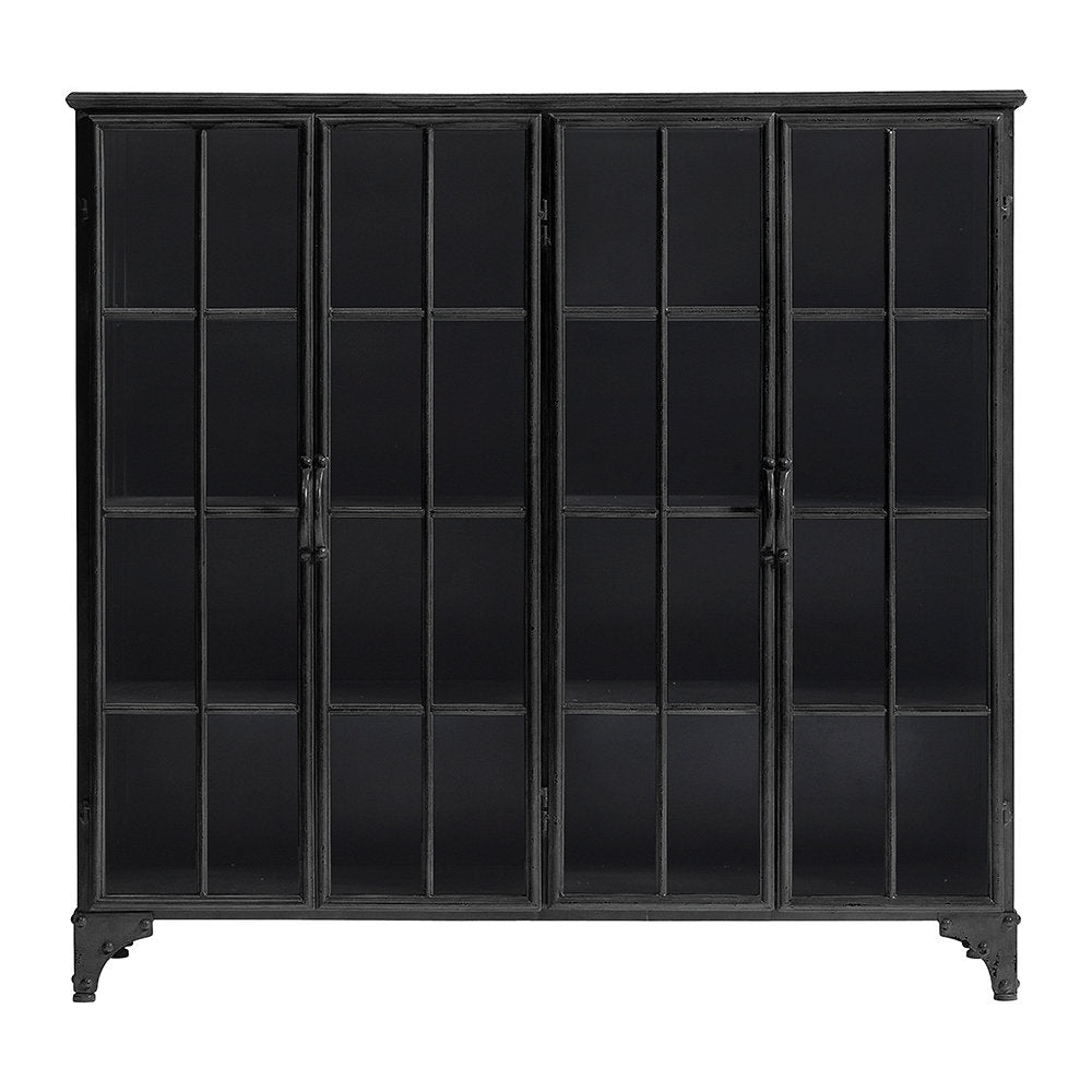 Black Iron Low Cabinet - Design Vintage