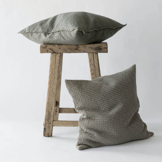 Olive Brick Cushion - Design Vintage