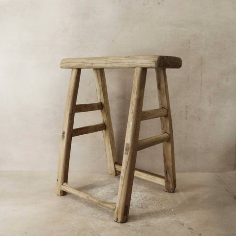 Vintage Elm Stool