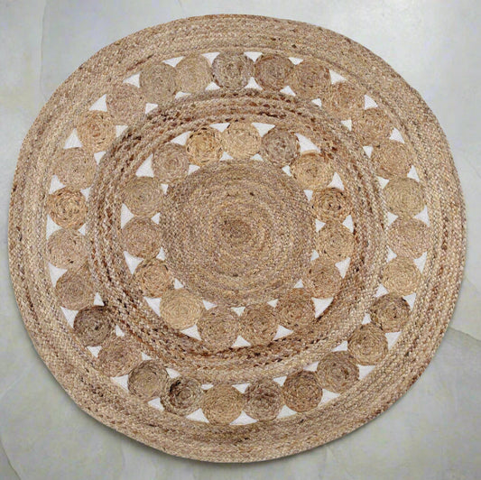 Hand Braided Round Jute Rug