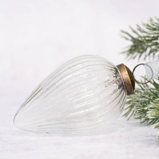 Ribbed Glass Pinecone - Design Vintage