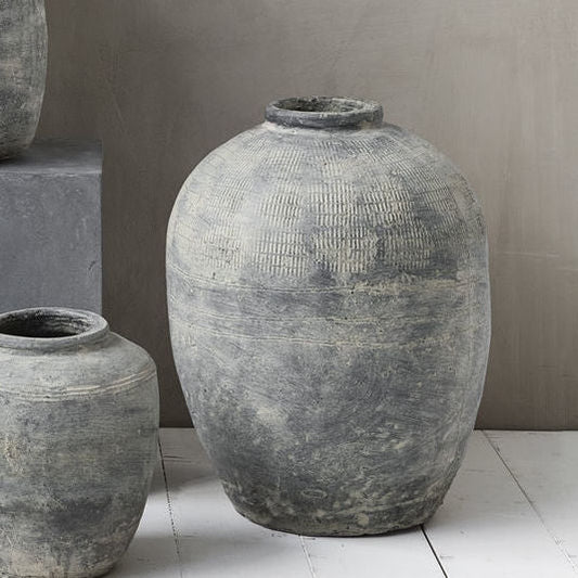 Rustic Concrete Vase - Large - Design Vintage