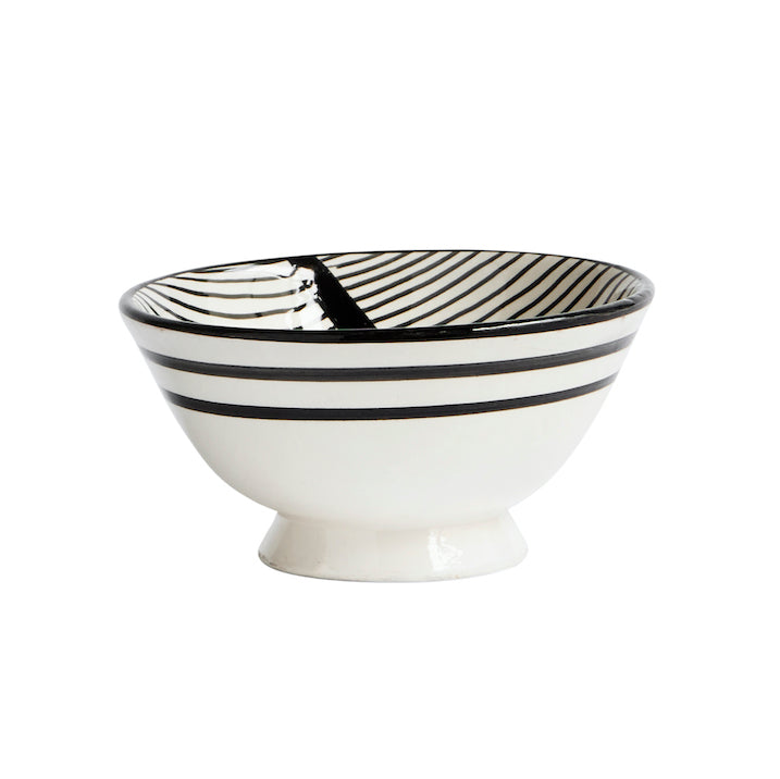 Handmade Monochrome Clay Bowl - Design Vintage