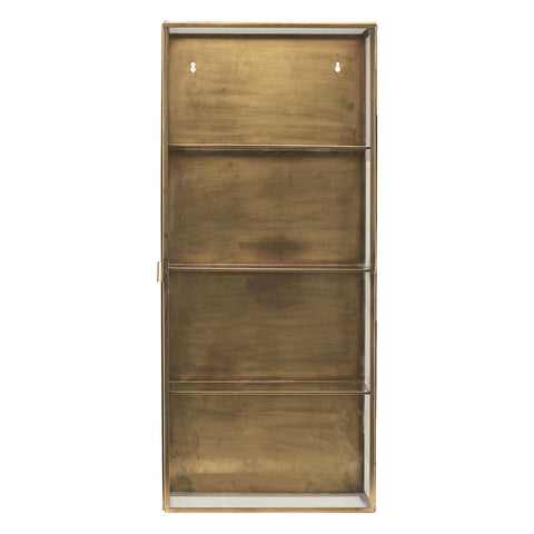 Antique Brass Wall Cabinet