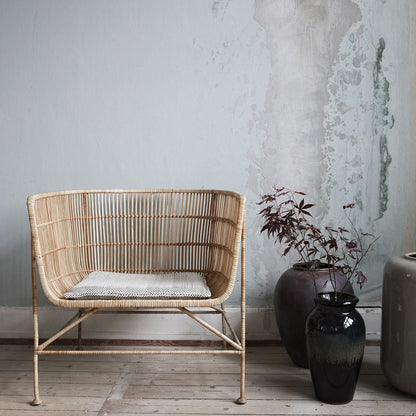 Curve Rattan Armchair - Design Vintage