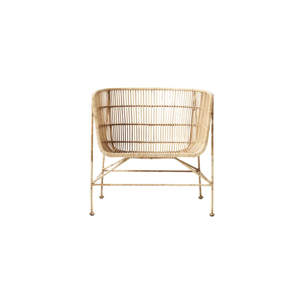 Curve Rattan Armchair - Design Vintage