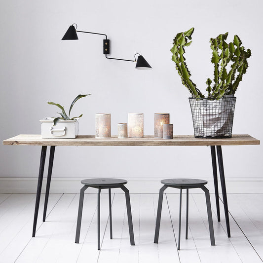 Industrial Mango Dining Table - Design Vintage