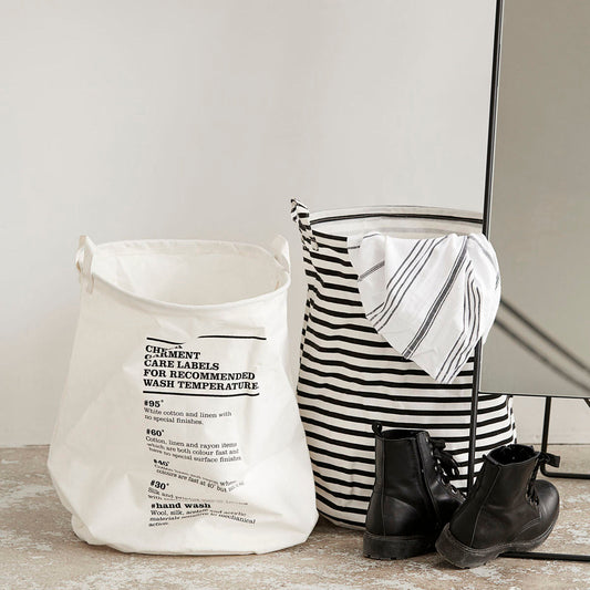 Monochrome Laundry Bag - Design Vintage