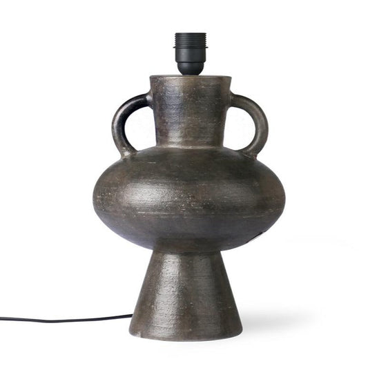 Charcoal Stoneware Lamp - Design Vintage