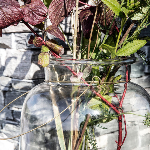 Adena Large Glass Lantern