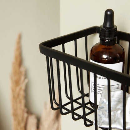 Black Bathroom Basket - Design Vintage